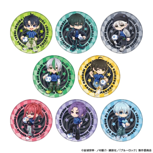 ブルーロック トレーディング缶バッジ BLOKE CORE デフォルメ 