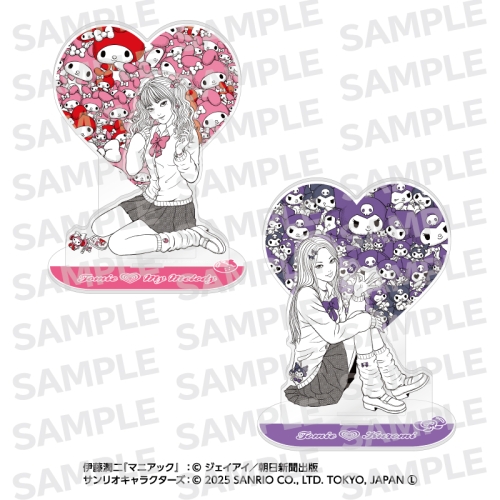 伊藤潤二・サンリオキャラクターズ 背景付きアクリルスタンド  ギャル富江