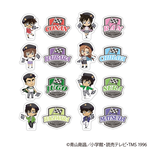 名探偵コナン ダイカットステッカー2枚セット チェッカーフラッグ①