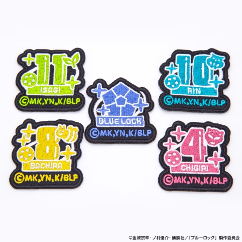 ブルーロック 刺繍ワッペンシールセットA BLOKE CORE (潔/凛/蜂楽/千切)