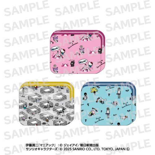 伊藤潤二・サンリオキャラクターズ サテンポーチ ゆるタッチ