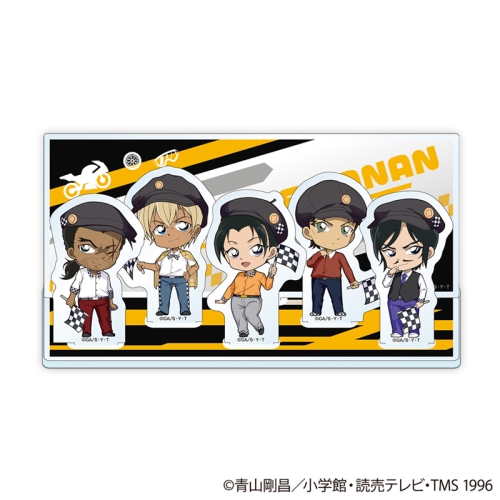 名探偵コナン ジオラマアクリルスタンドD チェッカーフラッグ② (安室/赤井/大和/上原/諸伏)