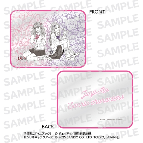 伊藤潤二・サンリオキャラクターズ スクエアクリアポーチ ギャル富江 (富江・マイメロディ&クロミ)