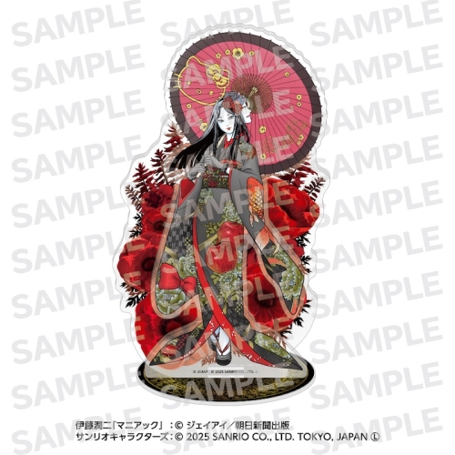 伊藤潤二・サンリオキャラクターズ 背景付きアクリルスタンド  着物富江 