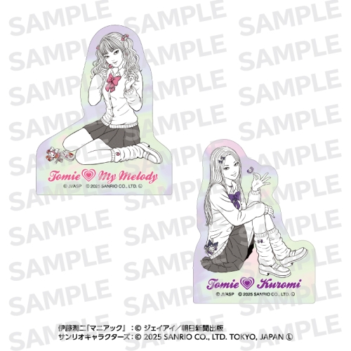 伊藤潤二・サンリオキャラクターズ オーロラステッカー ギャル富江