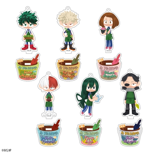 僕のヒーローアカデミア トレーディングアクリルスタンドキーホルダー 文カフェ絵チュード 園芸員
