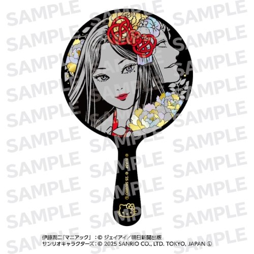 伊藤潤二・サンリオキャラクターズ 近代蒔絵手鏡 着物富江 