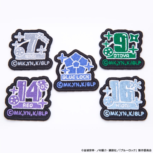 ブルーロック 刺繍ワッペンシールセットB BLOKE CORE (凪/乙夜/玲王/氷織)