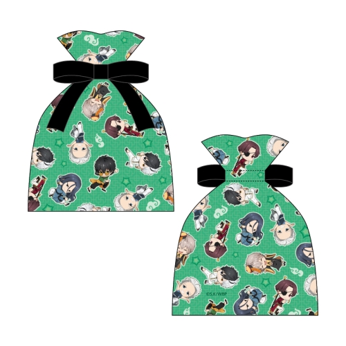 WIND BREAKER リボン巾着ポーチ カンフーデフォルメ