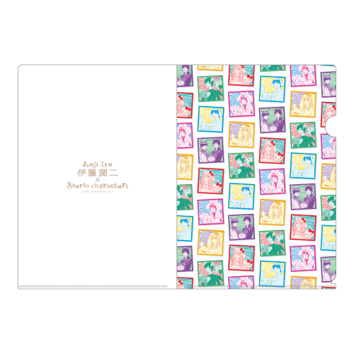 伊藤潤二×サンリオキャラクターズ クリアファイル まねっこ