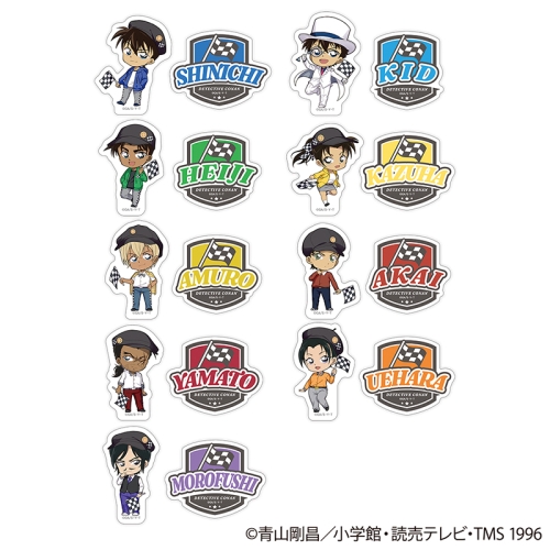 名探偵コナン ダイカットステッカー2枚セット チェッカーフラッグ②