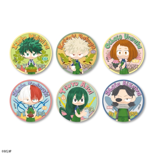 僕のヒーローアカデミア トレーディング缶バッジ 文カフェ絵チュード 園芸員