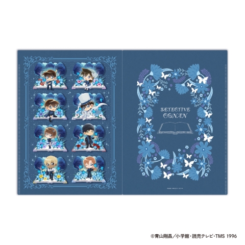 名探偵コナン ダブルポケットクリアファイル Blue Butterfly Forestデフォルメ 