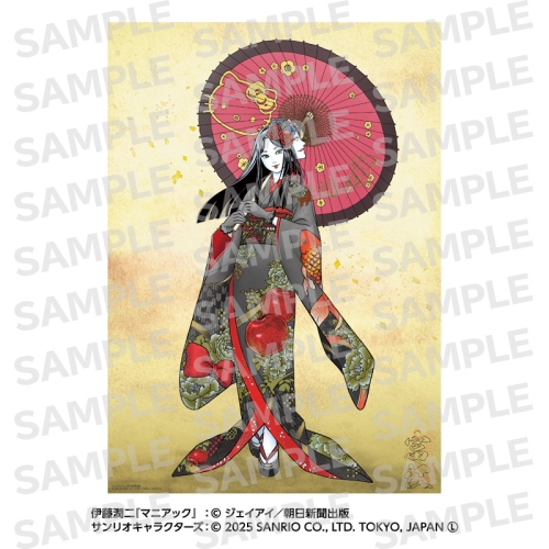 伊藤潤二・サンリオキャラクターズ ミラーアクリルボード 着物富江 