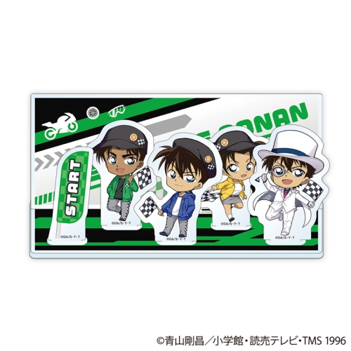 名探偵コナン ジオラマアクリルスタンドC チェッカーフラッグ② (新一/キッド/平次/和葉)